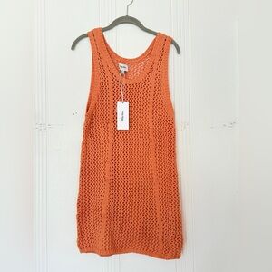 NWT Rhythm Coral Crotchet Women's Swim Cover-Up